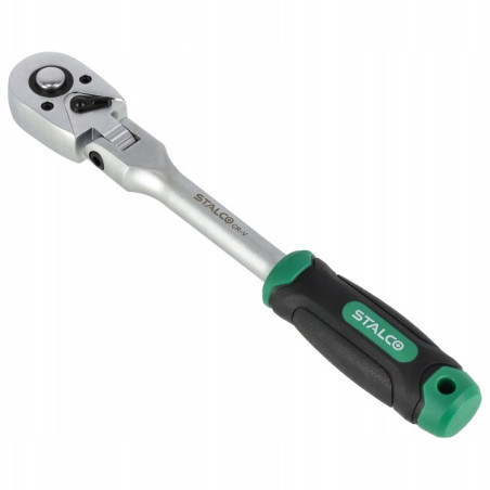 GRZECHOTKA KLUCZ UCHYLNA 1/2” 72 ZĘBY 285MM STALCO S-54102