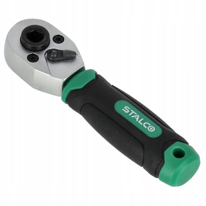 GRZECHOTKA KLUCZ DO BITÓW I NASADEK 1/4” 72 ZĘBY 105MM STALCO S-54104