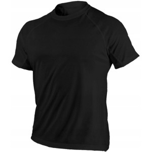 Koszulka czarna robocza męski t-shirt Stalco Bono XL