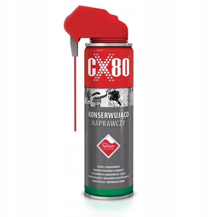 CX80 TEFLON DUO SPRAY Środek konserwująco-naprawczy i Antyadhezyjny 250ml