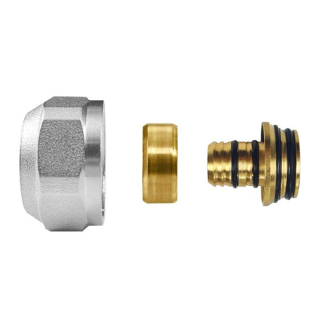 Złączka zaciskowa Eurokonus PEX 16 x 3/4 cala cztery oringi