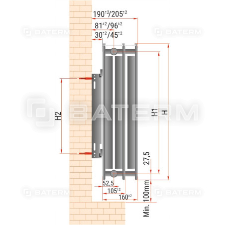 Grzejnik stalowy Panelowy 3-płytowy C33 600x2000 Perfekcyjna Armatura