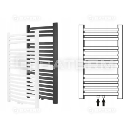 Grzejnik łazienkowy 350W 1000 x 400 GR3V CENTRYCZNE