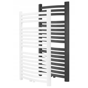 Grzejnik Łazienkowy BIAŁY 57 x 80 cm Zasilanie Centryczne DIAMOND