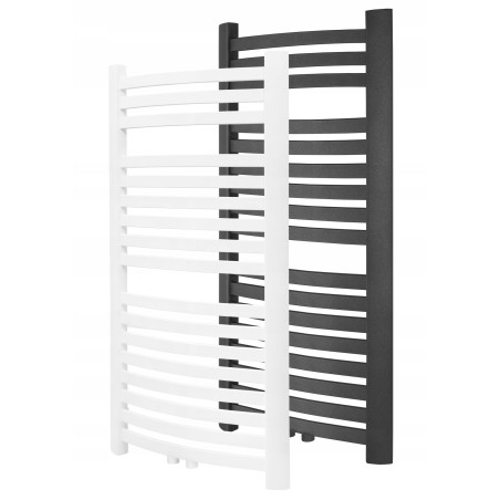 Grzejnik Łazienkowy BIAŁY 57 x 80 cm Zasilanie Centryczne DIAMOND