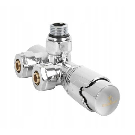 ZAWÓR TERMOSTATYCZNY JEDNOOTWOROWY ZESPOLONY CHROM