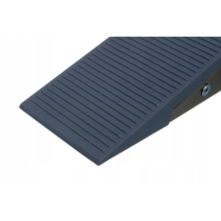 Podpórka klin do drzwi szary z srebrnym uchwytem