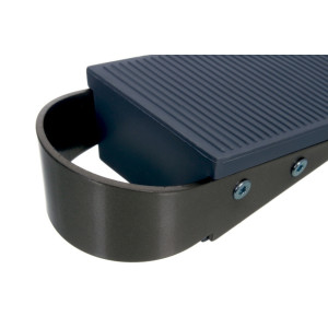 Podpórka klin do drzwi szary z srebrnym uchwytem