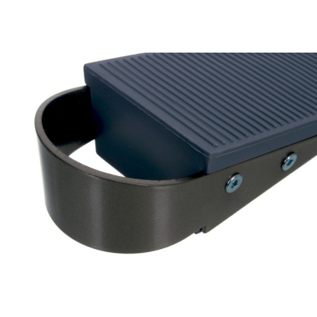 Podpórka klin do drzwi szary z srebrnym uchwytem