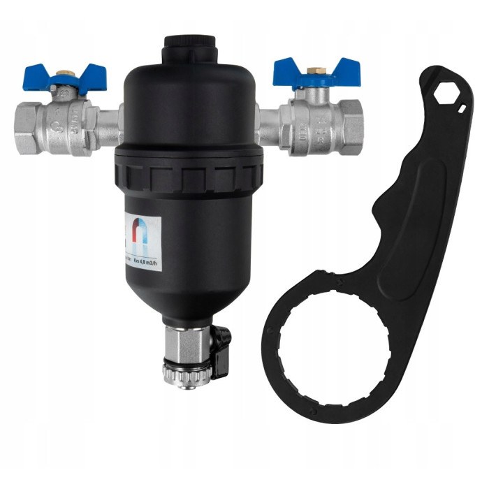 KOMPLET FILTR MAGNETYCZNY, SEPARATOR ZANIECZYSZCZEŃ - DN25 1