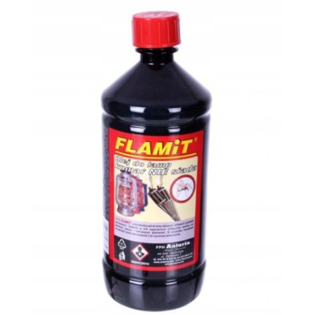 OLEJ DO LAMP ŚWIEC POCHODNI NAFTA PRZECIW KOMAROM 980 ml FLAMIT