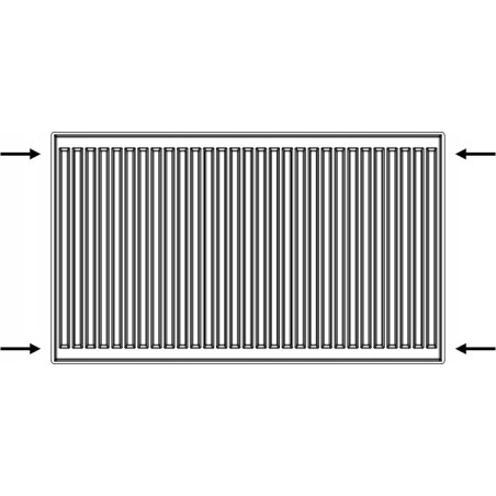 Grzejnik Panelowy Design D-22 550x0900 BOCZNY DEKORACYJNY DIAMOND