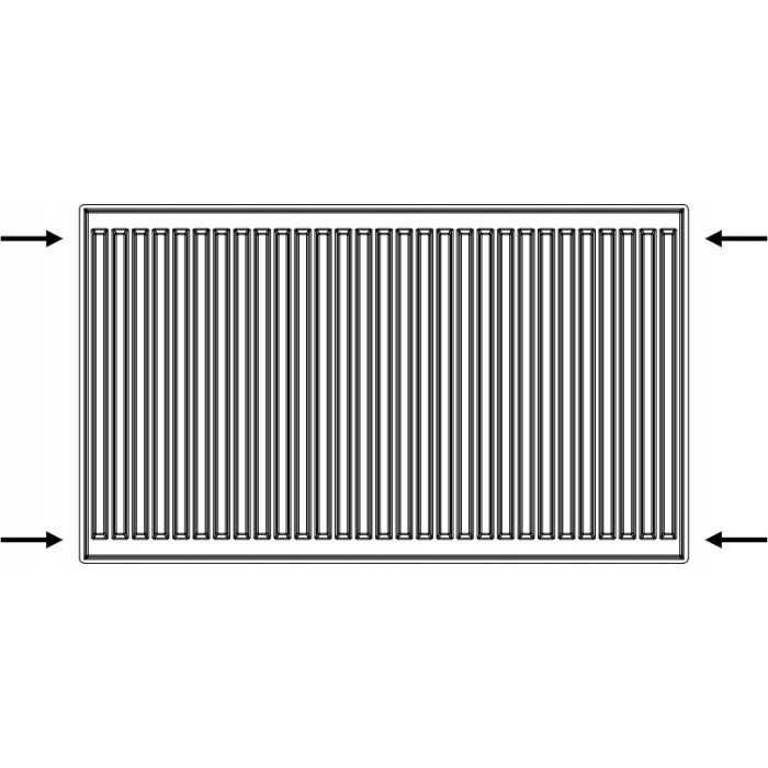Grzejnik Panelowy STALOWY Design D-22 550x1600 BOCZNY DIAMOND DEKORACYJNY