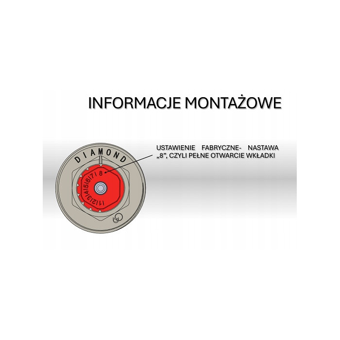 WKŁADKA ZAWOROWA TERMOSTATYCZNA DO GRZEJNIKA STALOWEGO TYPU V M30X1,5