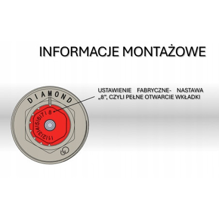 WKŁADKA ZAWOROWA TERMOSTATYCZNA DO GRZEJNIKA STALOWEGO TYPU V M30X1,5
