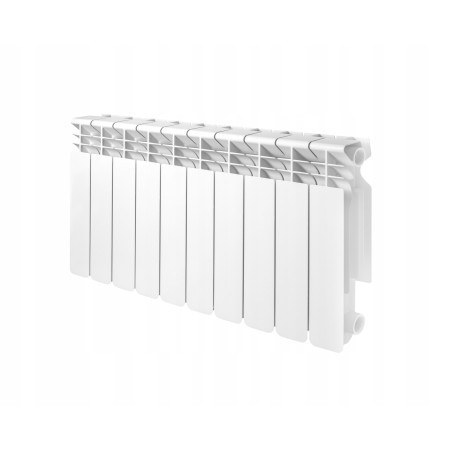 Grzejnik aluminiowy Diamond 1121 W biały 800 x 450 x 95 mm - boczne