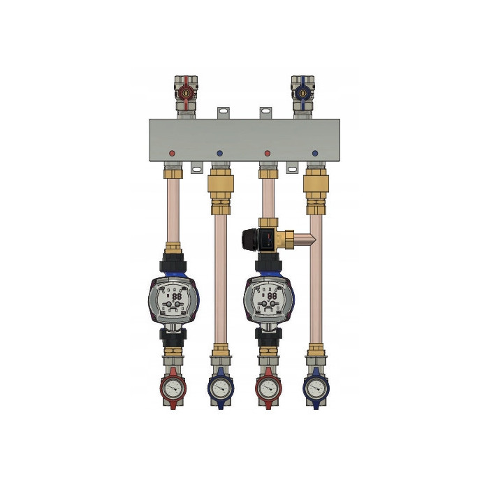 ZESTAW GRUPA POMPOWA 2- SEKCYJNA : OGRZEWANIA PODŁOGOWEGO OBIEG BEZPOŚREDNI