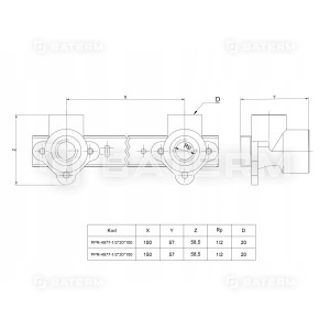 Kolanko PP Diamond 1 mm