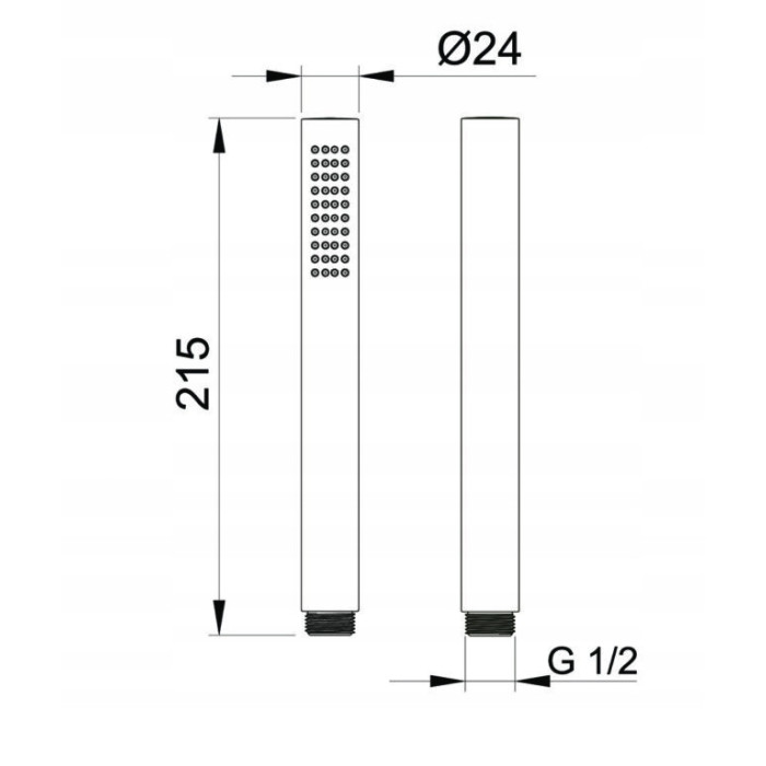 NATRYSK RĘCZNY MAJA Z TWORZYWA MASAŻ 1-BIEGOWY CZARNY