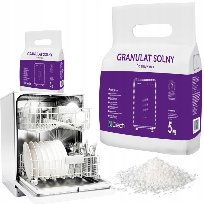 SÓL GRUBOZIARNISTA DO ZMYWAREK PRALEK 5 KG GRANULAT SOLNY CIECH G-SALT