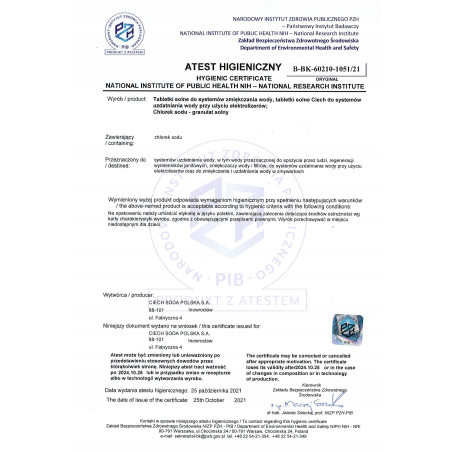 SÓL GRUBOZIARNISTA DO ZMYWAREK PRALEK 5 KG GRANULAT SOLNY CIECH G-SALT