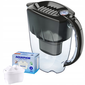 Dzbanek filtrujący AMETHYST AQUAPHOR czarny z wkładem Maxfor+