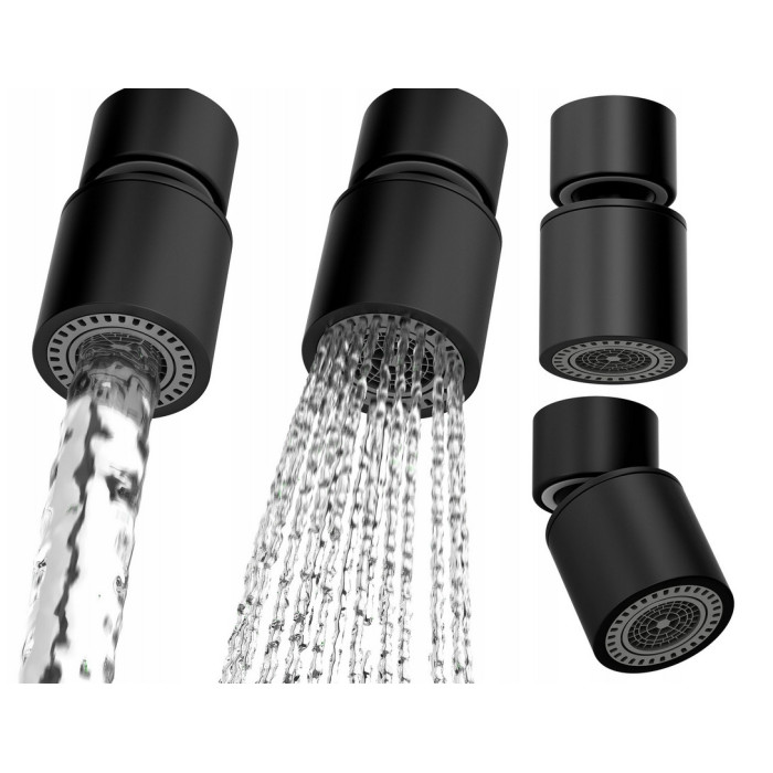 PRZEDŁUŻKA PERLATOR DYSZA DO KRANU BATERII DWA TRYBY PRACY UNIWERSALNY