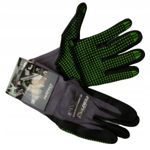 Rękawice Ochronne Rękawice Robocze 9 STALCO Nylonowe S-NITRILE FLEX ROZ. L