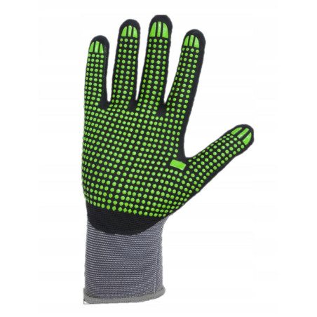 Rękawice Ochronne Rękawice Robocze 9 STALCO Nylonowe S-NITRILE FLEX ROZ. L