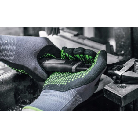 Rękawice Ochronne Rękawice Robocze 9 STALCO Nylonowe S-NITRILE FLEX ROZ. L