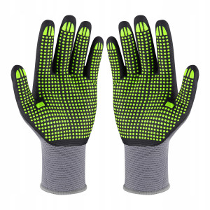 Rękawice Ochronne Rękawice Robocze 9 STALCO Nylonowe S-NITRILE FLEX ROZ. L