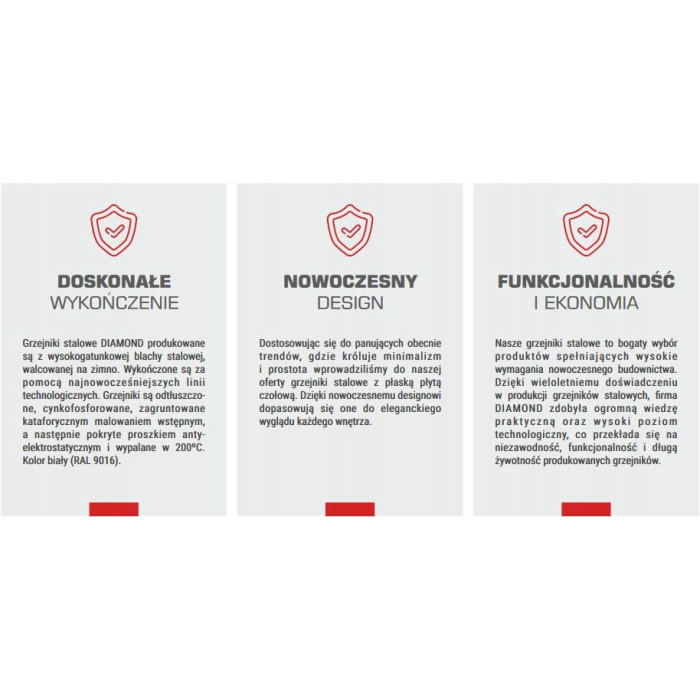 GRZEJNIK PANELOWY DOLNOZASILANY DIAMOND DV22 500x1600 DEKORACYJNY DESING