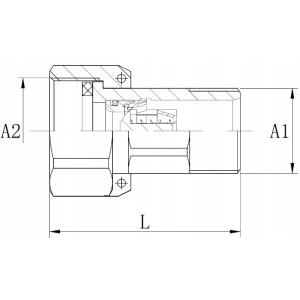 PÓŁŚRUBUNEK Z ZAWOREM ZWROTNYM 1x 1 1/4 Diamond