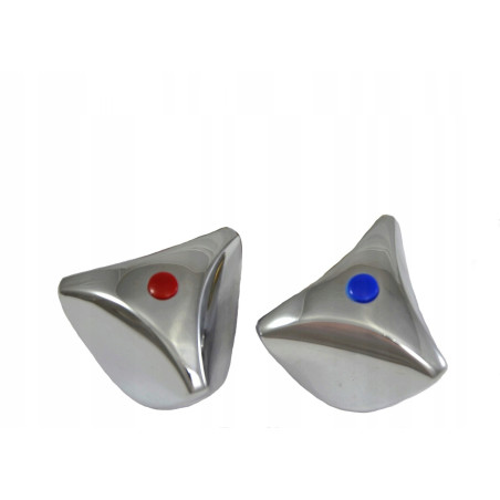 POKRĘTŁO DO BATERII STANDARDOWYCH CHROM CZERWONE NIEBIESKIE EXLUSIVE