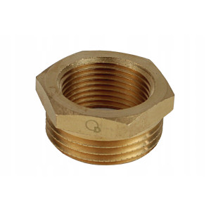 REDUKCJA ZWĘŻKA ZEWNĘTRZNO WEWNĘTRZNA MOSIĘŻNA 6/4'' x 1'' WZMOCNIONA
