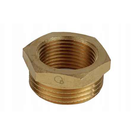 REDUKCJA ZWĘŻKA ZEWNĘTRZNO WEWNĘTRZNA MOSIĘŻNA 6/4'' x 1'' WZMOCNIONA