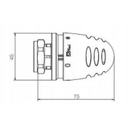 GŁOWICA TERMOSTATYCZNA do Purmo MINI M30x1,5 HERZ