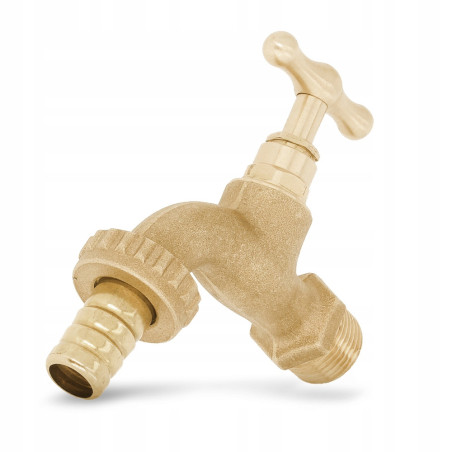 Zawór grzybkowy Diamond 1/2'' czerpalny mosiądz ozdobny MATOWY WYPŁYWOWY