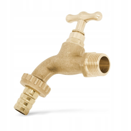 Zawór grzybkowy Diamond 1/2'' czerpalny mosiądz ozdobny MATOWY WYPŁYWOWY