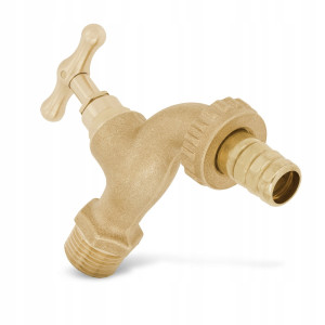 Zawór grzybkowy Diamond 1/2'' czerpalny mosiądz ozdobny MATOWY WYPŁYWOWY