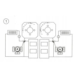 ZAWÓR REGULACYJNY 3 DROGOWY MIESZAJĄCY 3/4 CALA