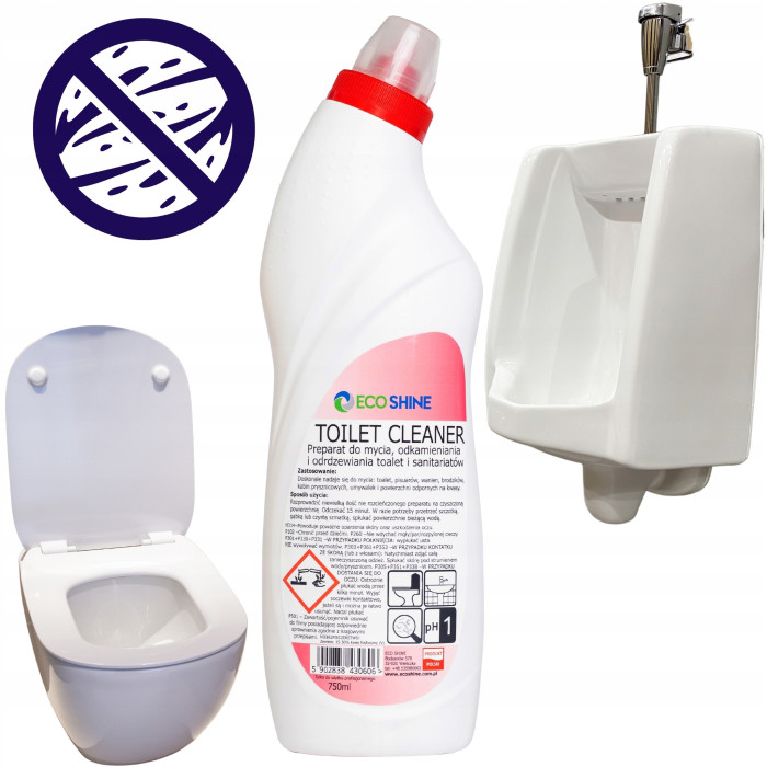 TOILET CLEANER 750ml żel do toalet myjąco odkamieniający