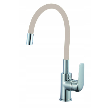 Bateria kuchenna stojąca Hydroland FLEX beżowa srebrny elastyczna wylewka