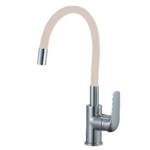 Bateria kuchenna stojąca Hydroland FLEX beżowa srebrny elastyczna wylewka