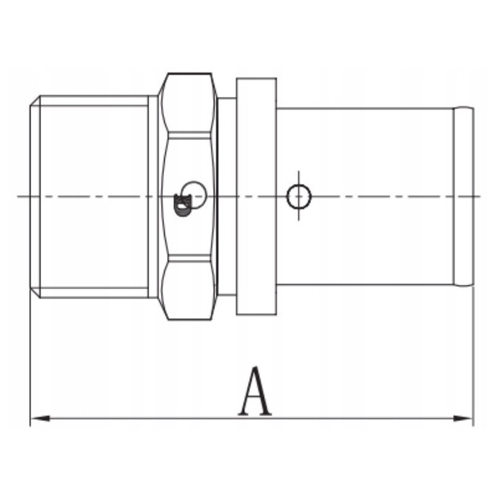 ZŁĄCZKA ZAPRASOWYWANA NYPEL ZAPRAS PEX 20x1'' GZ PRESS DIAMOND MOCNA