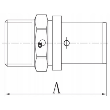 ZŁĄCZKA ZAPRASOWYWANA NYPEL ZAPRAS PEX 20x1'' GZ PRESS DIAMOND MOCNA