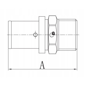 ZŁĄCZKA ZAPRASOWYWANA NYPEL ZAPRAS PEX 20x1'' GZ PRESS DIAMOND MOCNA