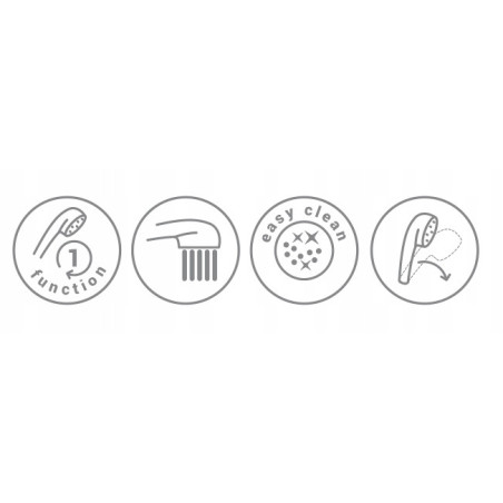 Zestaw prysznicowy natynkowy Hydroland punktowy uchylny