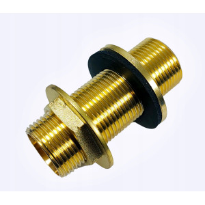 Przepust do zbiornika z dwoma ruchomymi nakrętkami z uszczelkami M 1/2"x70