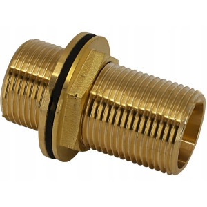 Przepust do zbiornika z dwoma ruchomymi nakrętkami z uszczelkami M 1/2"x70